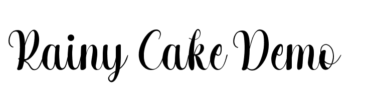 Rainy Cake Demo  नि: शुल्क फ़ॉन्ट्स डाउनलोड
