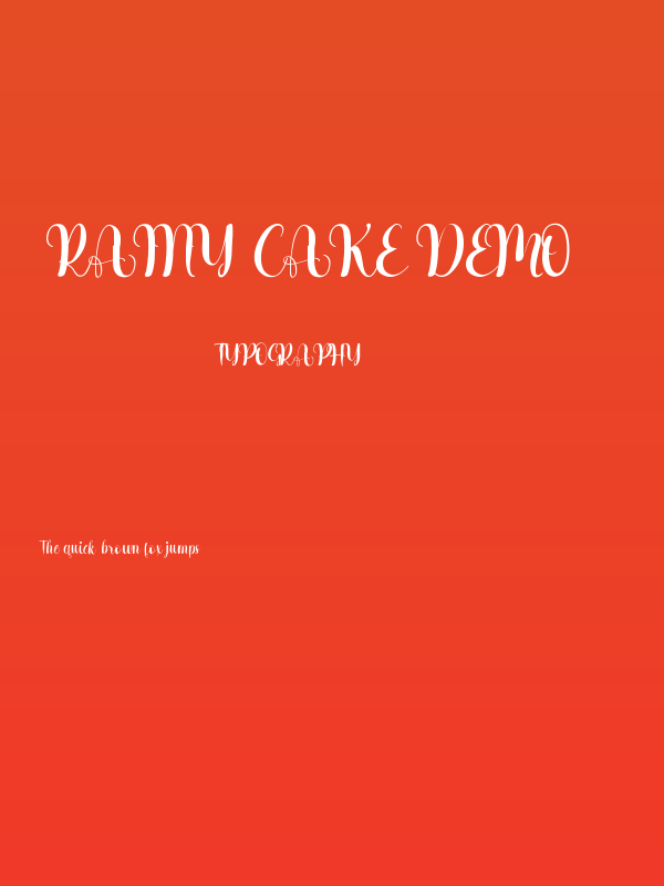 Rainy Cake Demo Poster