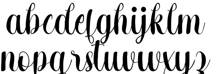 Rainy Cake Demo Font LOWERCASE
