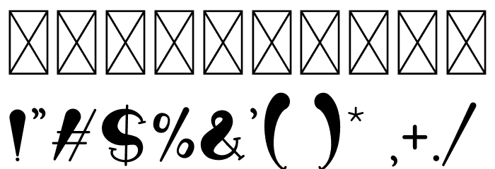 Rainy Candy Font OTHER CHARS