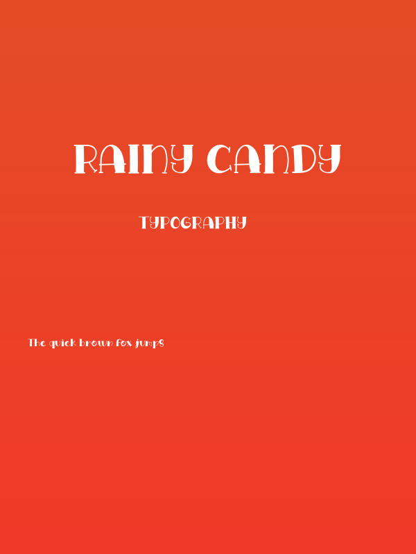 Rainy Candy Poster