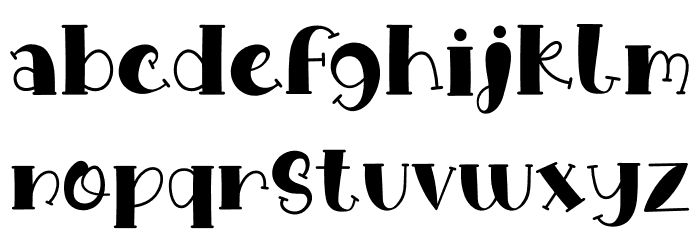 Rainy Candy Font LOWERCASE