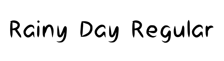 Rainy Day Regular  لخطوط تنزيل