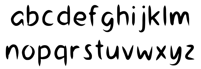 Rainy Day Regular Font LOWERCASE