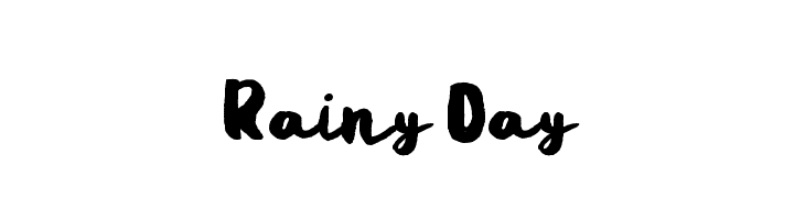 Rainy Day Font by nuraisyahamalia1729 · Creative Fabrica