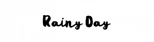 Rainy Day  フリーフォントのダウンロード