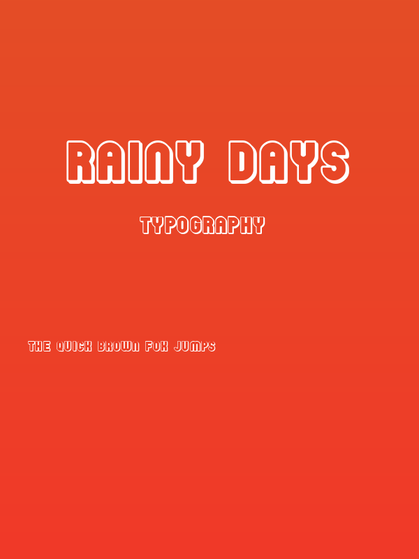 Rainy Days Poster