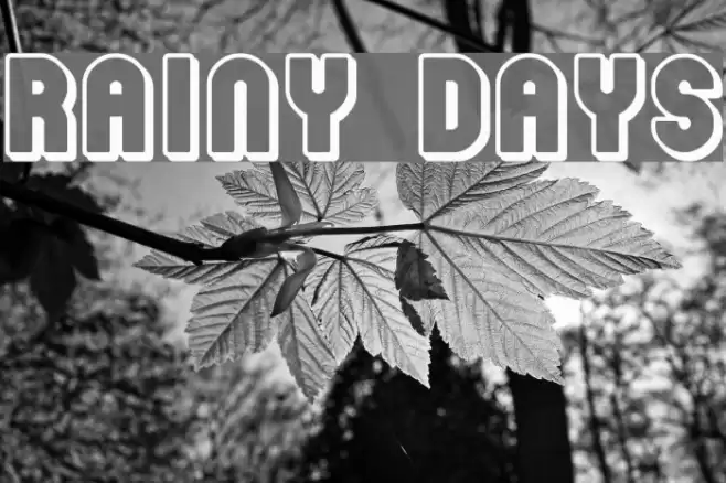 Rainy Days Font examples