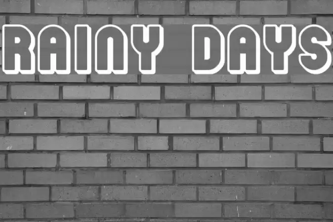 Rainy Days Font examples