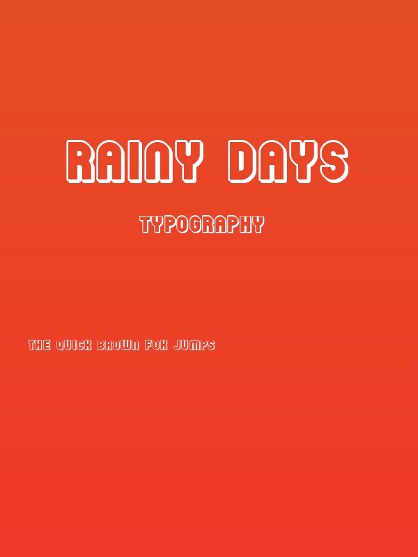 Rainy Days Poster