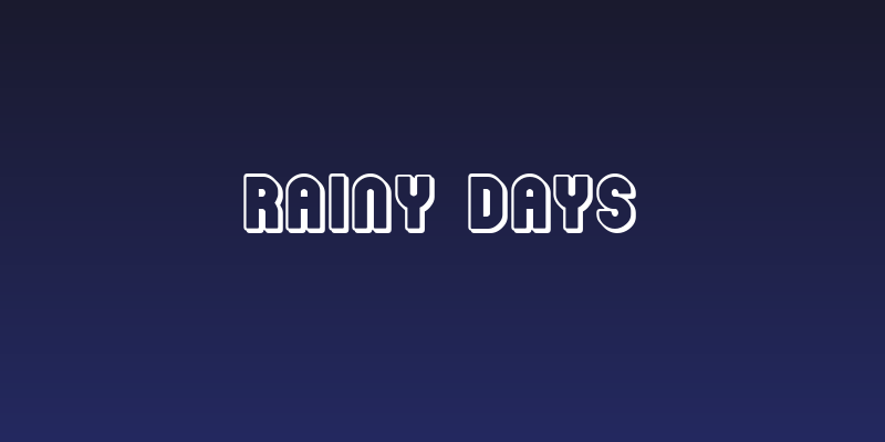 Rainy Days Social Header