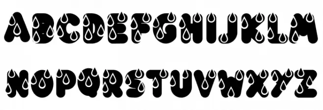 Rainy Font Bold Schriftart Groß