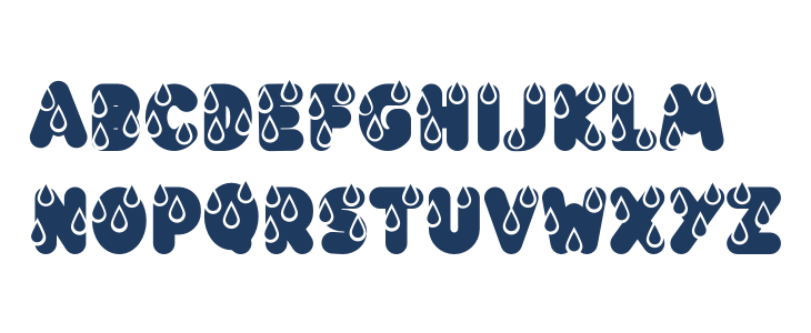 Rainy Font Bold Lowercase