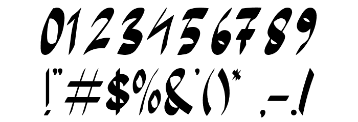 Rainy Season Font OTHER CHARS
