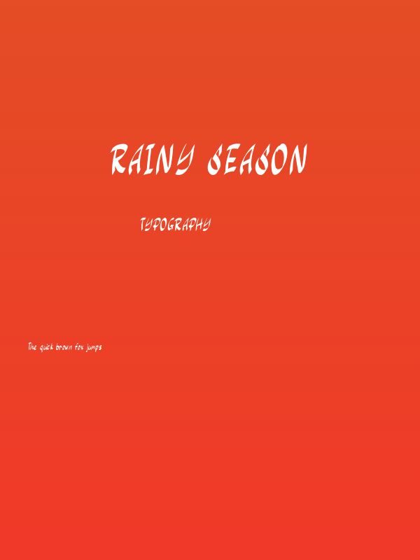 Rainy Season Poster