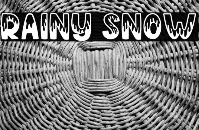 Rainy Snow Font examples