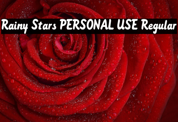 Rainy Stars PERSONAL USE Regular Example 2