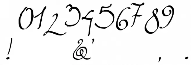 Rainy Wind Font OTHER CHARS