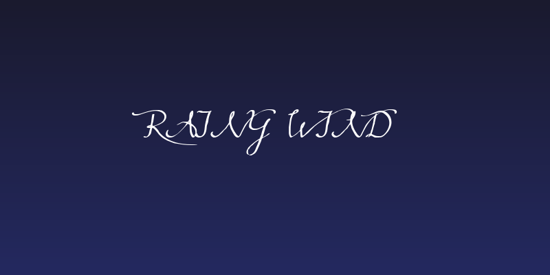 Rainy Wind Social Header