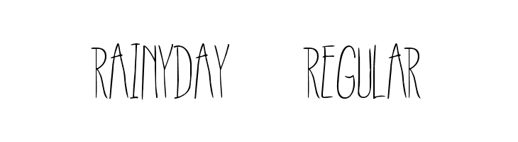 RainyDay-Regular  font caratteri gratis