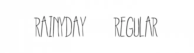 RainyDay-Regular  Frei Schriftart Herunterladen