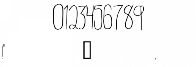 RainyDay-Regular Font OTHER CHARS