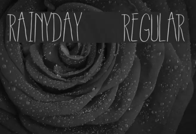 RainyDay-Regular Font examples