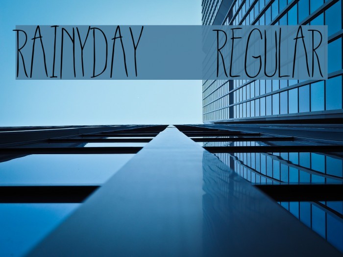 RainyDay-Regular Font examples