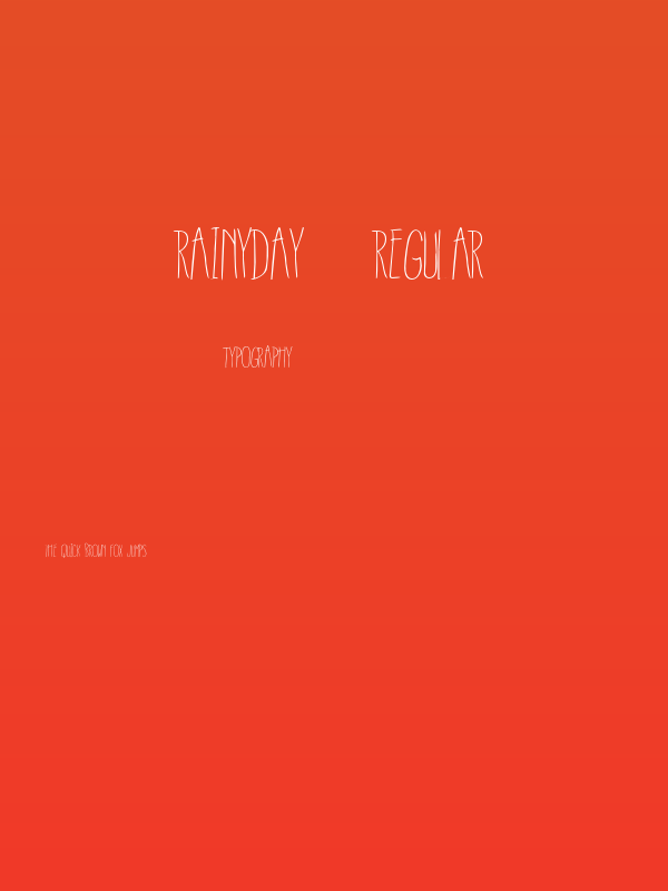 RainyDay-Regular Poster