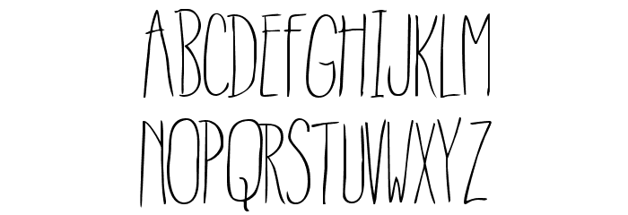 RainyDay-Regular Font LOWERCASE