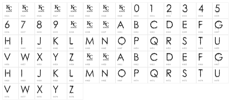 RainyDayVandal-Demo Character Map