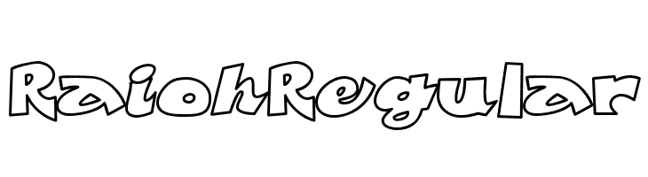 Raioh Regular  لخطوط تنزيل