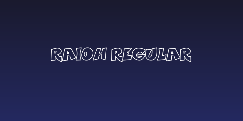 Raioh Regular Social Header