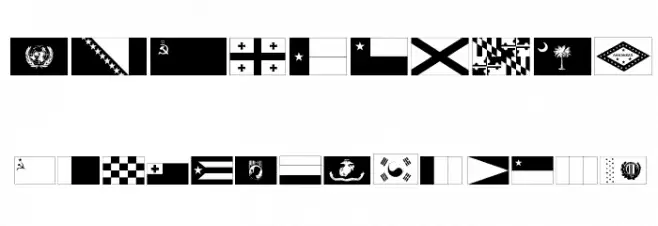 Raise Your Flag Font OTHER CHARS