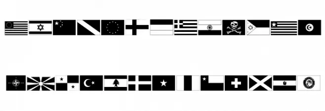 Raise Your Flag Schriftart Groß