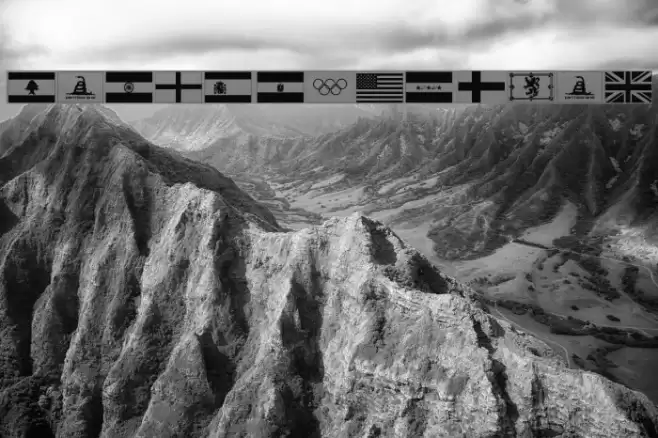 Raise Your Flag Font examples