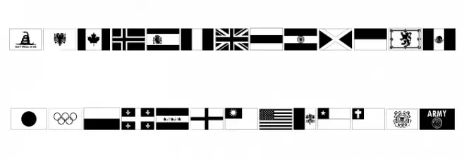 Raise Your Flag 字体 小写