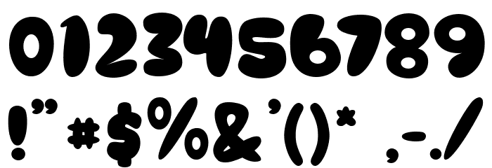 Raisin Bread Font OTHER CHARS