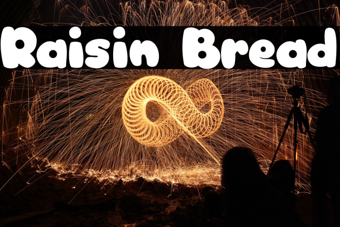 Raisin Bread Font examples