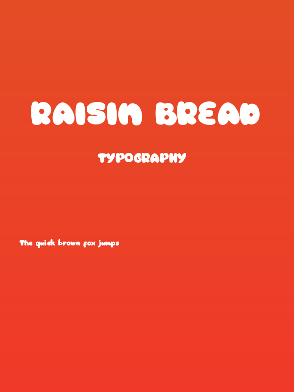 Raisin Bread Poster