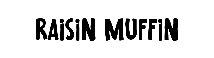 Raisin Muffin  font caratteri gratis