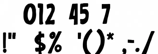 Raisin Muffin Шрифта ДРУГИЕ символов