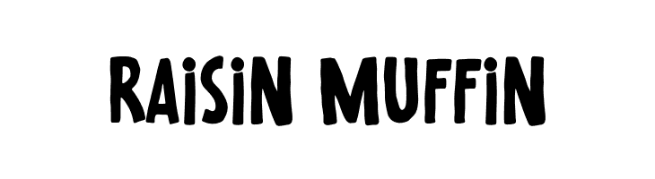 Raisin Muffin  Frei Schriftart Herunterladen