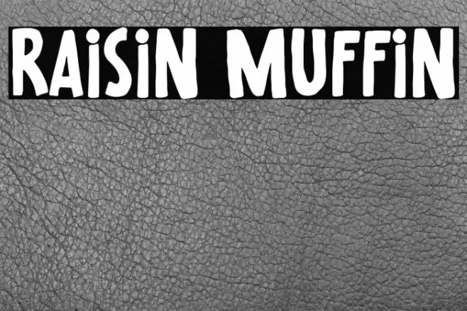 Raisin Muffin Font examples