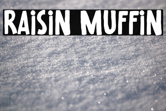 Raisin Muffin Example 2