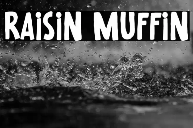 Raisin Muffin Font examples