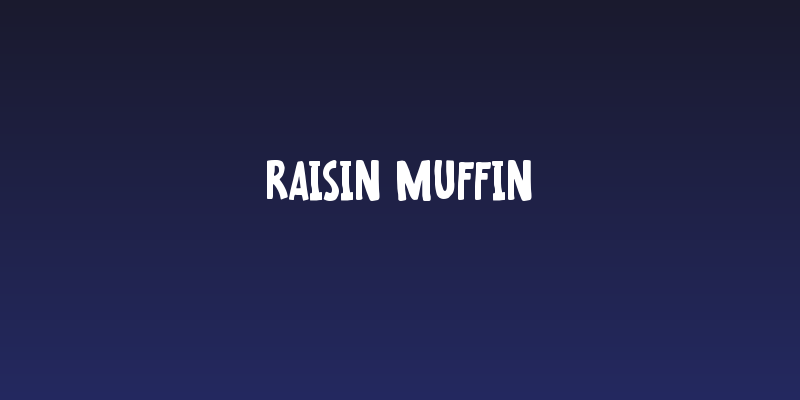 Raisin Muffin Social Header