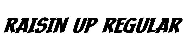 Raisin Up Regular  Frei Schriftart Herunterladen