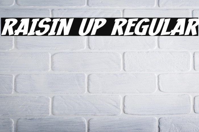 Raisin Up Regular Example 2