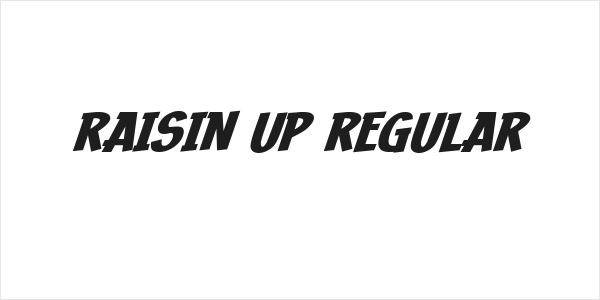 Raisin Up Regular Logo